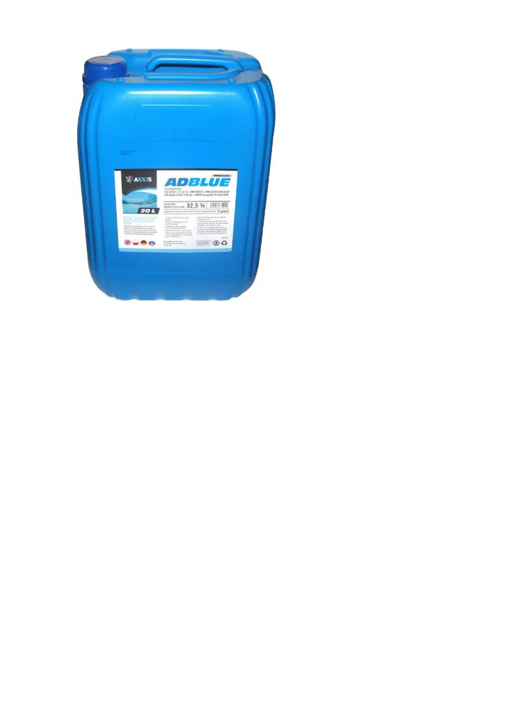 Рідина AdBlue для зниження викидів систем SCR (сечовина) <AXXIS> 20 л